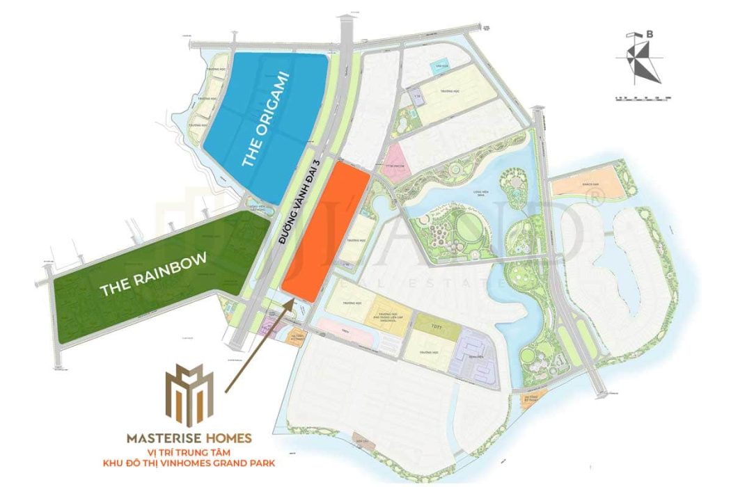 DỰ ÁN CĂN HỘ MASTERISE GRAND PARK QUẬN 9 Vị trí Masterise Homes Q9 tai KDT Vinhomes Grand Park - DỰ ÁN CĂN HỘ MASTERISE GRAND PARK QUẬN 9