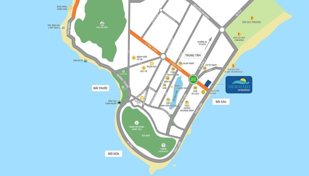 Vị trí MERMAID SEAVIEW - MERMAID SEAVIEW VŨNG TÀU