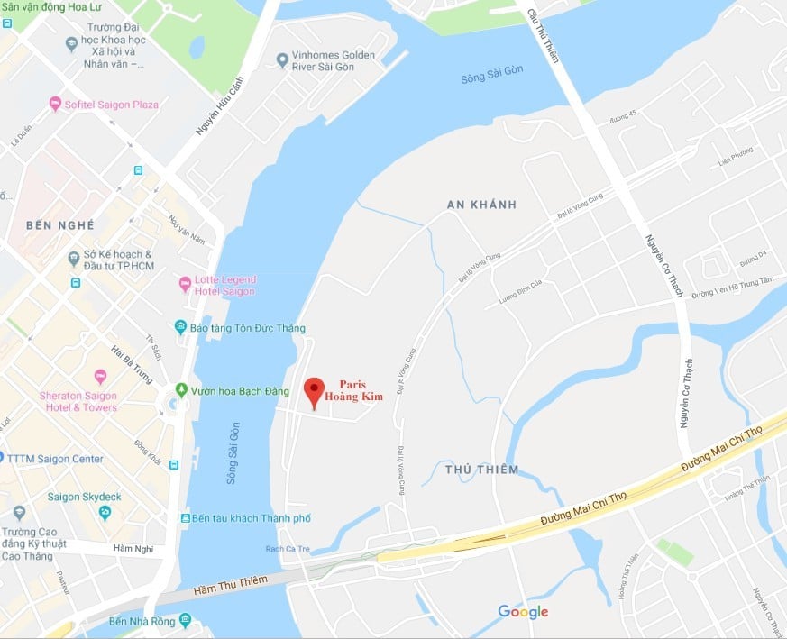 vị trí paris hoàng kim - DỰ ÁN CĂN HỘ PARIS HOÀNG KIM QUẬN 2
