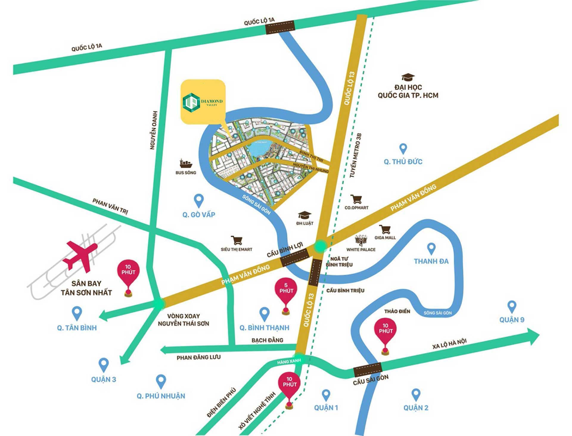 Diamond Valley Thủ Đức vi tri can ho diamond valley - Diamond Valley Thủ Đức