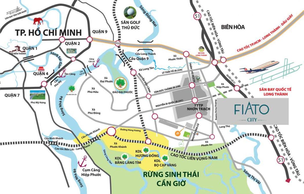 Fiato City Nhơn Trạch Vi tri Can ho Fiato City Nhon Trach - Fiato City Nhơn Trạch