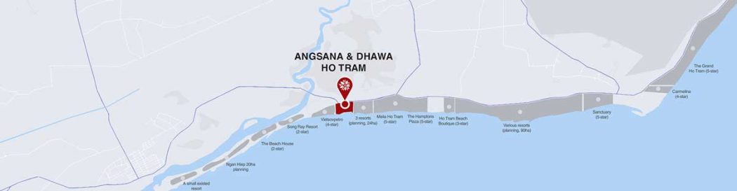 ANGSANA RESIDENCES HỒ TRÀM Vi tri Du an Angsana Residences Ho Tram - ANGSANA RESIDENCES HỒ TRÀM