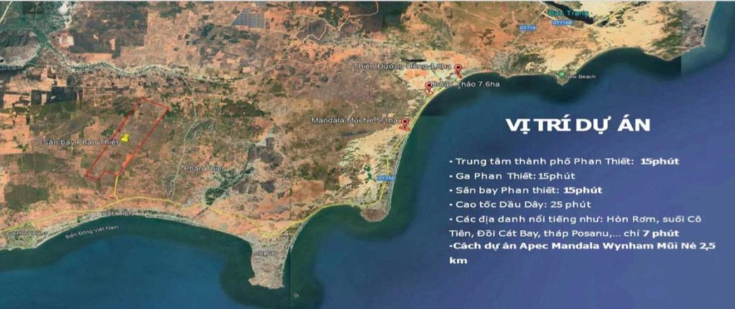 Apec Solari Resort Mũi Né vi tri du an apec solari resort mui ne - Apec Solari Resort Mũi Né