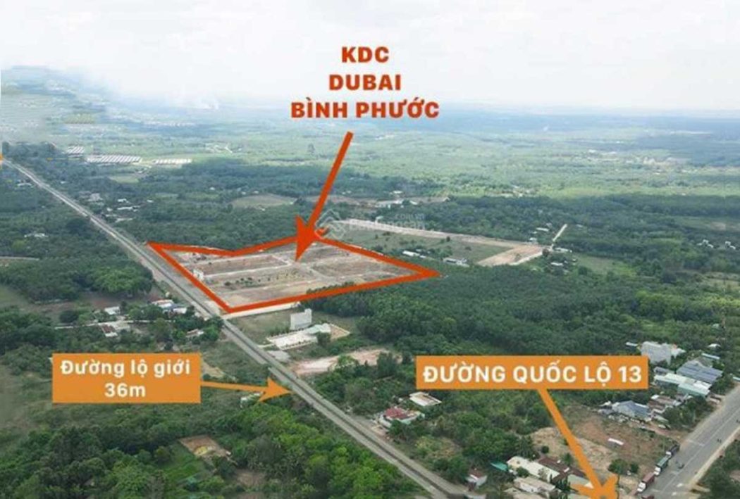 Dubai Bình Phước Vi tri Du an Dubai Binh Phuoc - Dubai Bình Phước