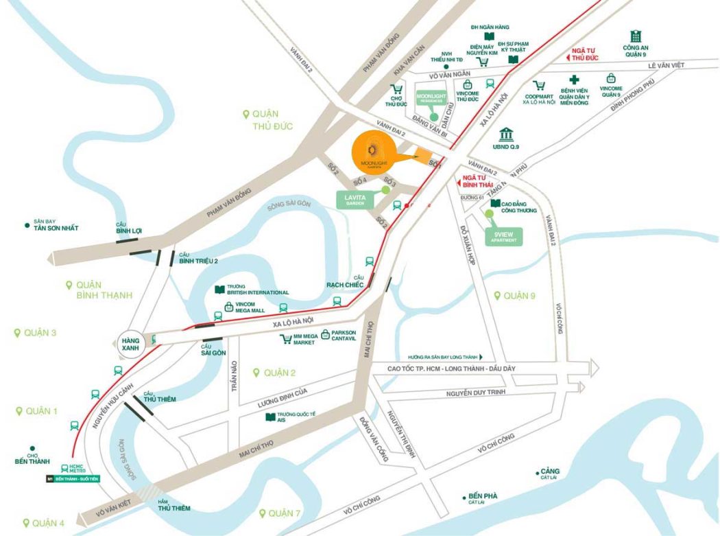 Moonlight Garden Vi tri Du an Moonlight Garden Thu Duc - Moonlight Garden