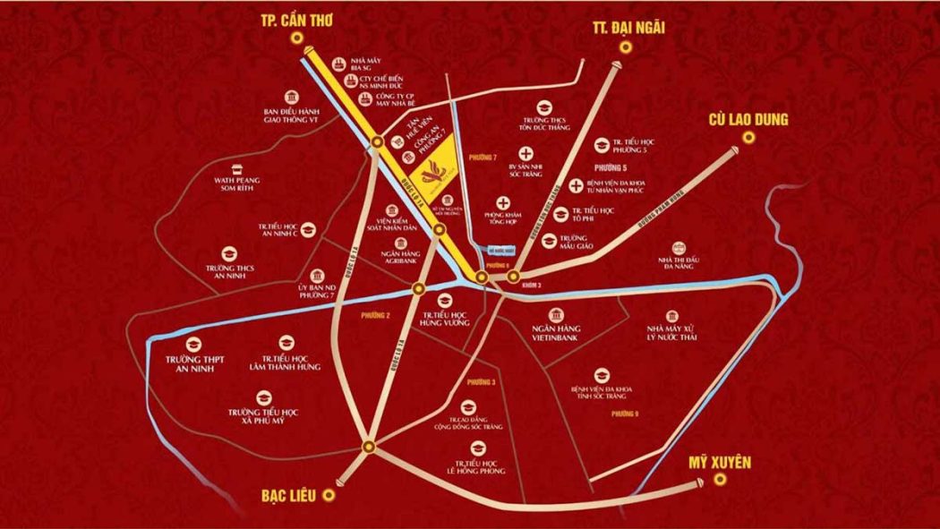 Vạn Phát Avenue Sóc Trăng Vi tri Du an Van Phat Avenue Soc Trang - Vạn Phát Avenue Sóc Trăng
