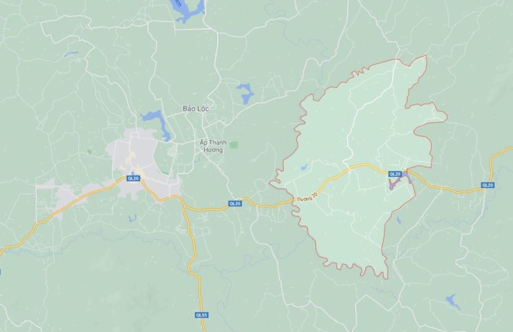 vi tri xa loc an tai huyen bao lam lam dong - MUA BÁN ĐẤT NỀN LỘC AN BẢO LÂM